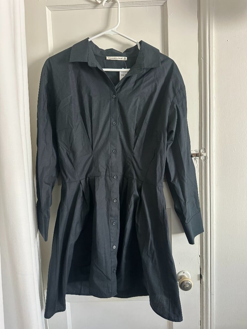 abercrombie fitch Womens Black T Shirt Dress Fit Flare Short